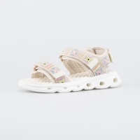 721020-11 бежевый туфли пляжные школьная, подростковая Текстиль